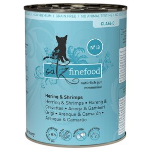 catz finefood konzervy 6 x 400 g - Sleď & krevety