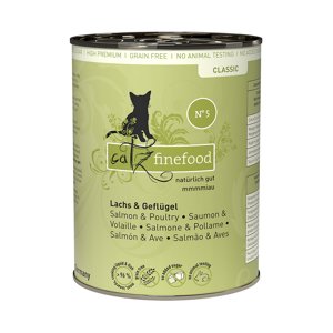 catz finefood výhodné balení 24 x 400 g - Losos & drůbeží