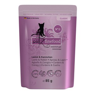 catz finefood Pouch výhodné balení 16 x 85 g - Jehněčí & králík