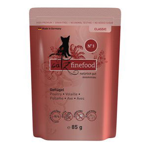 catz finefood Pouch výhodné balení 16 x 85 g - Drůbeží