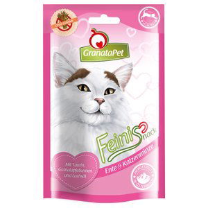 Granatapet Feinis pamlsek pro kočky - kachna & kočičí máta (3 x 50 g)