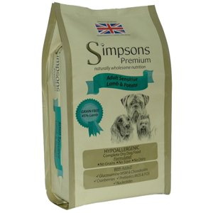 Simpsons Premium Adult Sensitive jehněčí & brambory - Výhodné balení 2 x 12 kg