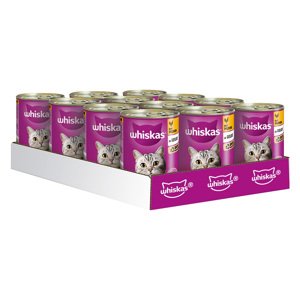 Whiskas 1+ konzerva 24 x 400 g - 1+ s kuřecím v želé