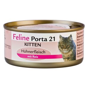 Porta 21 Kitten  kuřecí maso s rýží - 6 x 156 g