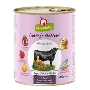 GranataPet Liebling's Mahlzeit  6 x 800 g - hovězí Angus s dýní