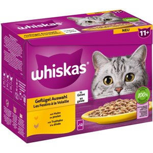 Megapack Whiskas Senior kapsičky 24 x 85 g - 11+ drůbeží výběr v želé