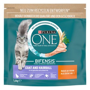 PURINA ONE Coat & Hairball - 2 x 1,4 kg