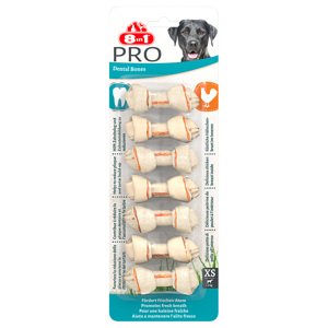 8in1 Pro Dental Žvýkací kosti kuřecí - XS, 2 x 7 kusů (2 x 84 g)