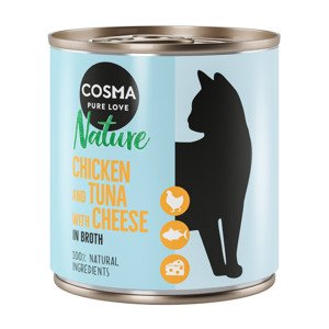 Cosma Nature 6 x 280 g - Kuře & tuňák se sýrem