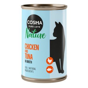 Cosma Nature 6 x 140 g - Kuřecí prsa & tuňák