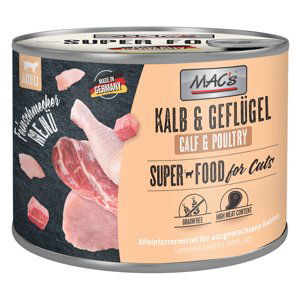 MAC´s Cat Gurmán 6 x 200 g - telecí a drůbeží (6 x 200 g)