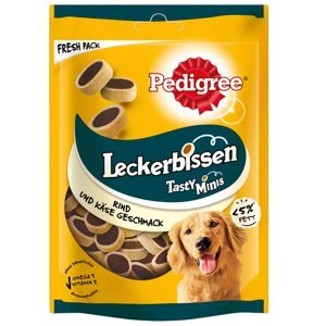 Pedigree Leckerbissen žvýkací pamlsky - Výhodné balení: Sýr & Hovězí kroužky 6 x 140 g