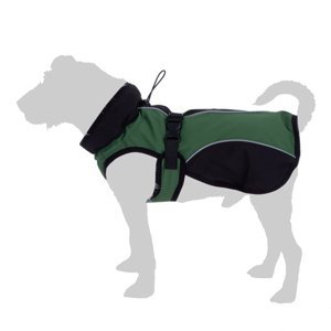 Kabátek pro psy Softshell - cca 50 cm délka zad - zelený