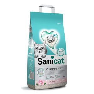 Sanicat hrudkující stelivo White Rose - 8 l