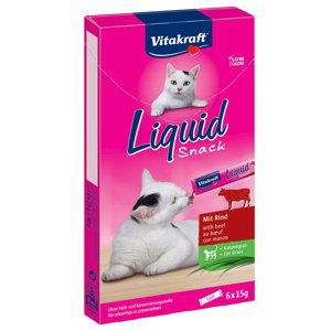 Vitakraft Cat Liquid-Snack hovězí a inulin - 48 x 15 g