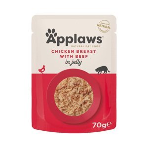 Applaws Pouch v želé 16 x 70 g - kuřecí s hovězím