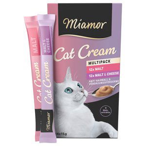 Miamor Cat Snack Sladový krém & Sladový sýr Multibox - 24 x 15 g