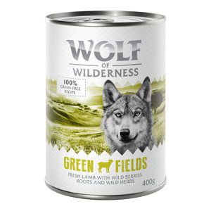 Wolf of Wilderness Adult 6 x 400 g - single protein - Green Fields - jehněčí