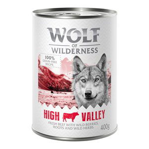 Wolf of Wilderness Adult 6 x 400 g - single protein - High Valley - hovězí