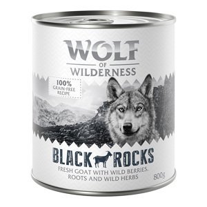 Wolf of Wilderness Adult - Single Protein 6 x 800 g - Black Rocks - kozí