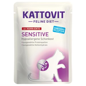 Kattovit Sensitive kapsička 85 g - 12 x 85 g kuřecí & kachní