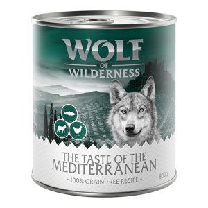 Výhodné balení: Wolf of Wilderness Adult 12 x 800 g - The Taste Of The Mediterranean
