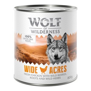 Výhodné balení: Wolf of Wilderness Adult 12 x 800 g - NOVÉ: Wide Acres - kuřecí