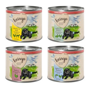 Feringa Kitten 6 x 200 g - Míchané balení I (kuřecí a telecí & krůtí & králík)