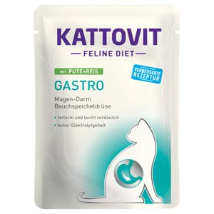 Kattovit Gastro kapsičky 85 g - krůtí s rýží, 24 x 85 g