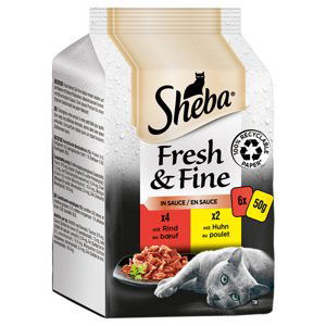 Megapack Sheba Fresh & Fine 12 x 50 g - jemná pestrost