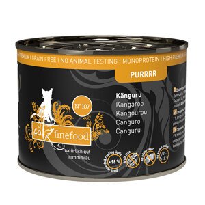 catz finefood Purrrr konzerva 6 x 200/190 g - No. 107 Klokaní  (6 x 200 g)