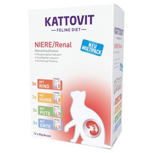 Kattovit Niere/Renal kapsičky  - 12 x 85 g mix (4 druhy)