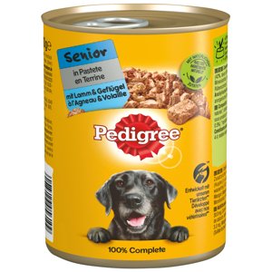 Pedigree Senior Classic 24 x 400 g - Jehněčí & drůbeží