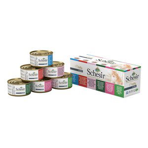 Míchané balení: Schesir v želé konzervy 6 x 85 g - 6 druhů