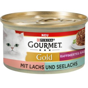 Gourmet Gold Raffiniertes Ragout 12 x 85 g - Duo losos a treska