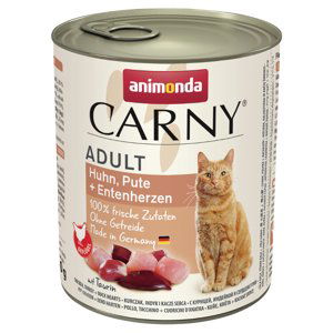 Animonda Carny Adult 6 x 800 g - Kuřecí, krůtí & kachní srdce