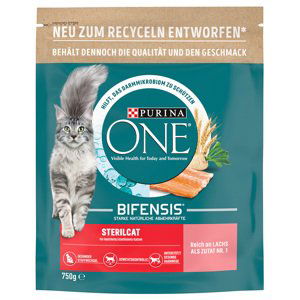 PURINA ONE Sterilcat s lososem - 6 x 750 g