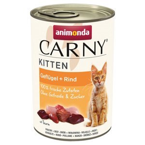 Animonda Carny Kitten 12 x 400 g - Hovězí a drůbeží