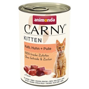 Animonda Carny Kitten 12 x 400 g - Telecí, kuřecí a krůtí