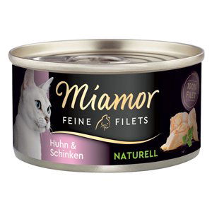 Miamor Feine Filets Naturelle konzerva 24 x 80 g - kuře & šunka