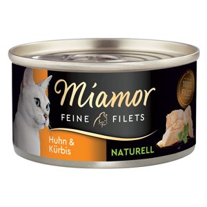 Miamor Feine Filets Naturelle konzerva 24 x 80 g - kuře & dýně