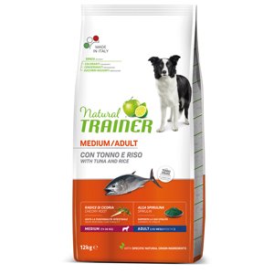 Natural Trainer Medium Adult tuňák a rýže - 2 x 12 kg