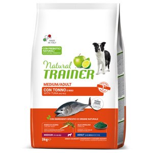 Natural Trainer Medium Adult tuňák a rýže - výhodné balení: 2 x 3 kg