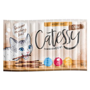 Catessy Sticks 10 ks - Bar-B-Q s krůtím masem 10 x 5 g