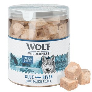 Mix 2 druhy: Wolf of Wilderness - RAW snack (mrazem sušený) Mix 3: jehněčí plíce & losos (120 g)