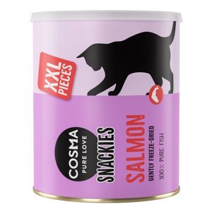 Cosma snackies XXL mrazem sušený snack pro kočky Maxi Tube - losos 150 g