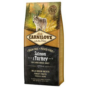 Carnilove Adult Large Breed Salmon & Turkey - Výhodné balení: 2 x 12 kg