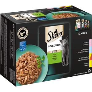 Megapack Sheba variace kapsiček 24 x 85 g - Selection v omáčce Feine Vielfalt