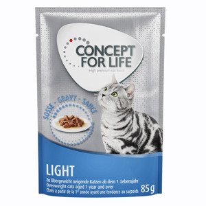 Míchané výhodné balení Concept for Life želé & omáčka 24 x 85 g  - Light v omáčce a želé      