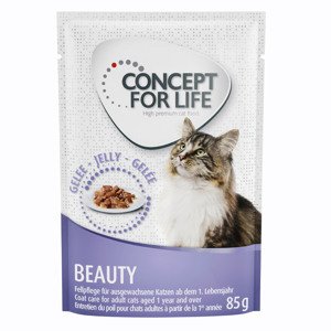 Míchané výhodné balení Concept for Life želé & omáčka 24 x 85 g  - Beauty v omáčce a želé       